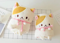 HKM-362707 Shiba Inu Flannel Air Conditioning Blanket - Small Doll Design - Two Sizes Available