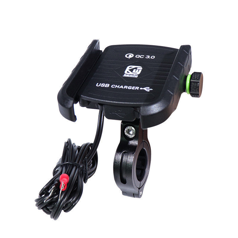 HKM-362771 Universal Motorcycle Smartphone Holder with Fast Charging & Adjustable Bracket Design