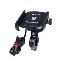 HKM-362771 Universal Motorcycle Smartphone Holder with Fast Charging & Adjustable Bracket Design