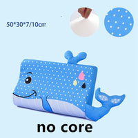 HKM-362835 Memory Foam Slow Rebound Rectangular Neck Pillow for Children, Cream Lion Design, 6-12CM Height