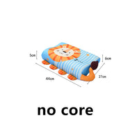 HKM-362835 Memory Foam Slow Rebound Rectangular Neck Pillow for Children, Cream Lion Design, 6-12CM Height