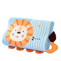 HKM-362835 Memory Foam Slow Rebound Rectangular Neck Pillow for Children, Cream Lion Design, 6-12CM Height