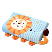 HKM-362835 Memory Foam Slow Rebound Rectangular Neck Pillow for Children, Cream Lion Design, 6-12CM Height