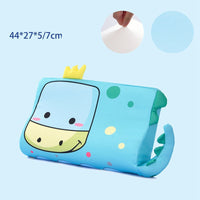 HKM-362835 Memory Foam Slow Rebound Rectangular Neck Pillow for Children, Cream Lion Design, 6-12CM Height