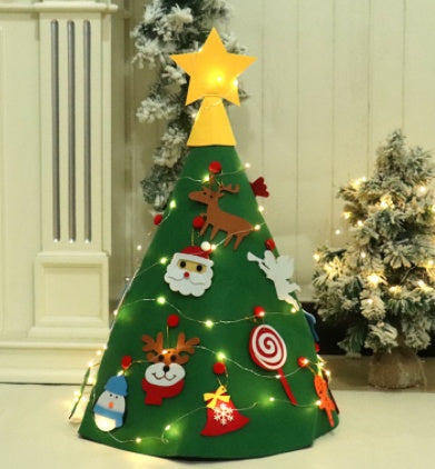 HKM-363155 Felt Christmas Tree Decorations - DIY Felt Pendants for Holiday Crafting