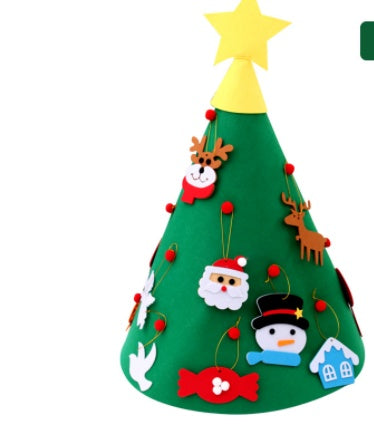 HKM-363155 Felt Christmas Tree Decorations - DIY Felt Pendants for Holiday Crafting