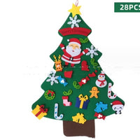 HKM-363155 Felt Christmas Tree Decorations - DIY Felt Pendants for Holiday Crafting