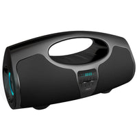HKM-363411 Portable Bluetooth Speaker with Wired Microphone and 32GB Storage - Black
