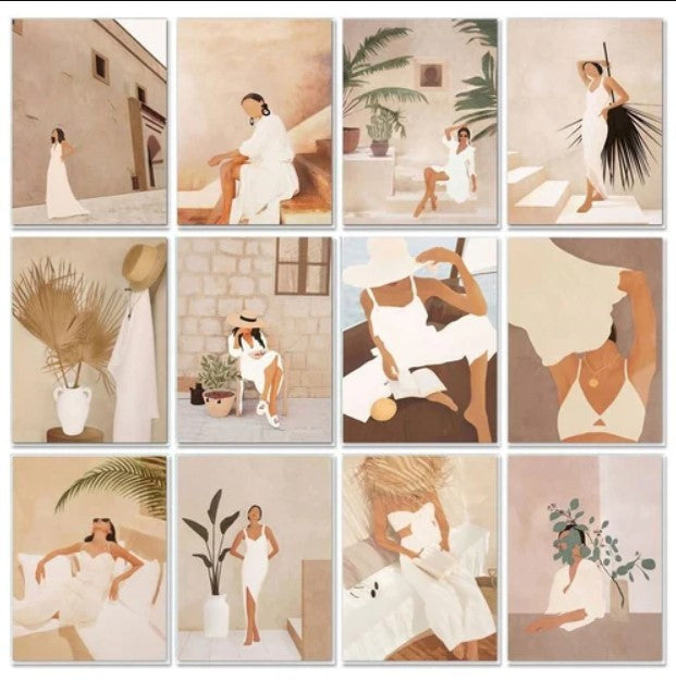 HKM-363475 Hand-painted DIY Digital Oil Painting Kit - Various Sizes and Styles Available