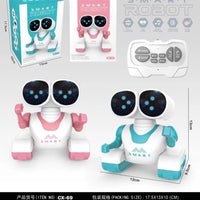 HKM-363539 Smart Interactive Remote Control Dancing Robot Toy for Kids - Educational, Musical, Light & Sound Functions