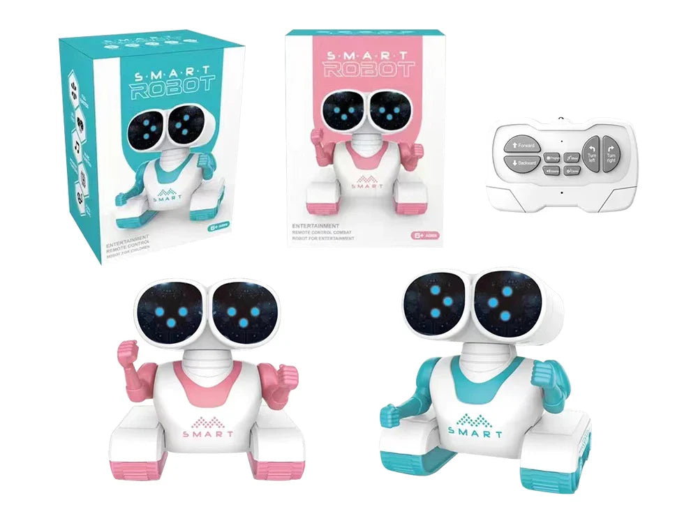 HKM-363539 Smart Interactive Remote Control Dancing Robot Toy for Kids - Educational, Musical, Light & Sound Functions