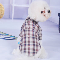 HKM-363667 Lightweight Summer Double Diagonal Pocket Shirt for Small Dogs
