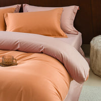 HKM-363859 Solid Color Thickening Brushed Cotton Four-Piece Bedding Set