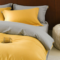 HKM-363859 Solid Color Thickening Brushed Cotton Four-Piece Bedding Set