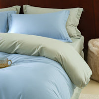 HKM-363859 Solid Color Thickening Brushed Cotton Four-Piece Bedding Set