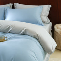 HKM-363859 Solid Color Thickening Brushed Cotton Four-Piece Bedding Set