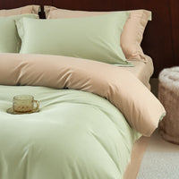 HKM-363859 Solid Color Thickening Brushed Cotton Four-Piece Bedding Set