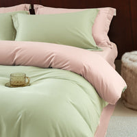 HKM-363859 Solid Color Thickening Brushed Cotton Four-Piece Bedding Set