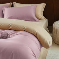 HKM-363859 Solid Color Thickening Brushed Cotton Four-Piece Bedding Set