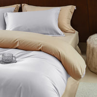 HKM-363859 Solid Color Thickening Brushed Cotton Four-Piece Bedding Set