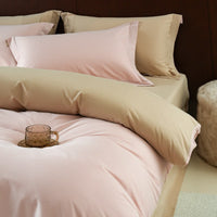 HKM-363859 Solid Color Thickening Brushed Cotton Four-Piece Bedding Set