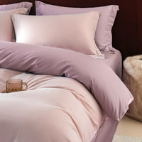 HKM-363859 Solid Color Thickening Brushed Cotton Four-Piece Bedding Set
