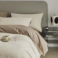 HKM-363859 Solid Color Thickening Brushed Cotton Four-Piece Bedding Set