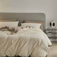HKM-363859 Solid Color Thickening Brushed Cotton Four-Piece Bedding Set