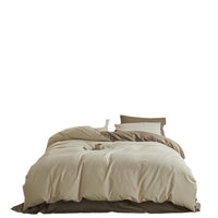 HKM-363859 Solid Color Thickening Brushed Cotton Four-Piece Bedding Set
