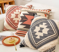 HKM-363923 Scandinavian Ethnic Style Cotton and Linen Sofa Pillow Cover