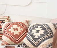 HKM-363923 Scandinavian Ethnic Style Cotton and Linen Sofa Pillow Cover