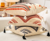 HKM-363923 Scandinavian Ethnic Style Cotton and Linen Sofa Pillow Cover