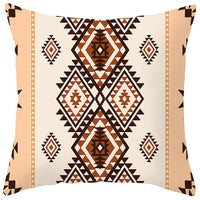 HKM-363987 Bohemian Style Luxury Pillow Cover with Geometric Pattern, 45x45cm Polyesters