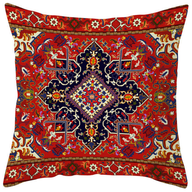 HKM-363987 Bohemian Style Luxury Pillow Cover with Geometric Pattern, 45x45cm Polyesters