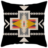 HKM-363987 Bohemian Style Luxury Pillow Cover with Geometric Pattern, 45x45cm Polyesters
