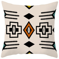 HKM-363987 Bohemian Style Luxury Pillow Cover with Geometric Pattern, 45x45cm Polyesters