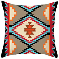 HKM-363987 Bohemian Style Luxury Pillow Cover with Geometric Pattern, 45x45cm Polyesters