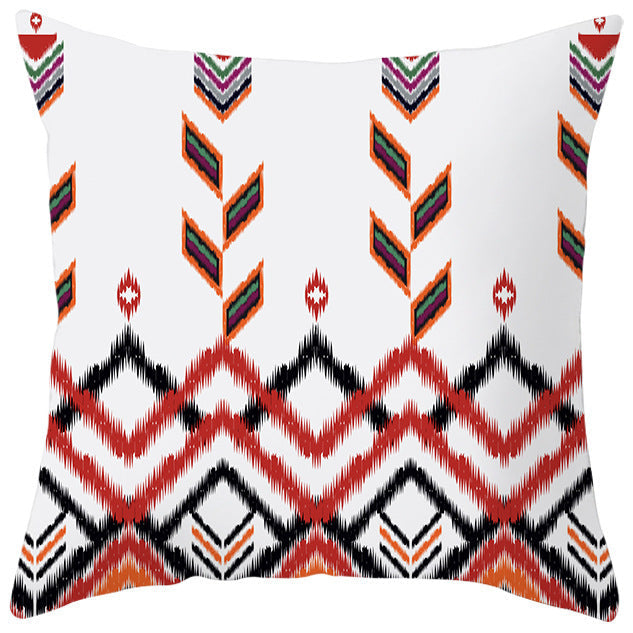 HKM-363987 Bohemian Style Luxury Pillow Cover with Geometric Pattern, 45x45cm Polyesters