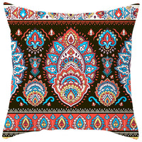 HKM-363987 Bohemian Style Luxury Pillow Cover with Geometric Pattern, 45x45cm Polyesters