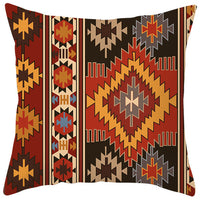 HKM-363987 Bohemian Style Luxury Pillow Cover with Geometric Pattern, 45x45cm Polyesters