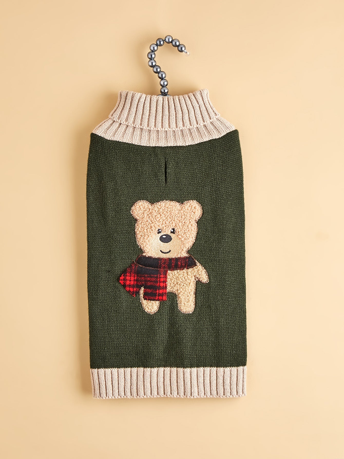HKM-364115 Simple Army Green Dog Sweater for Autumn and Winter in Various Sizes