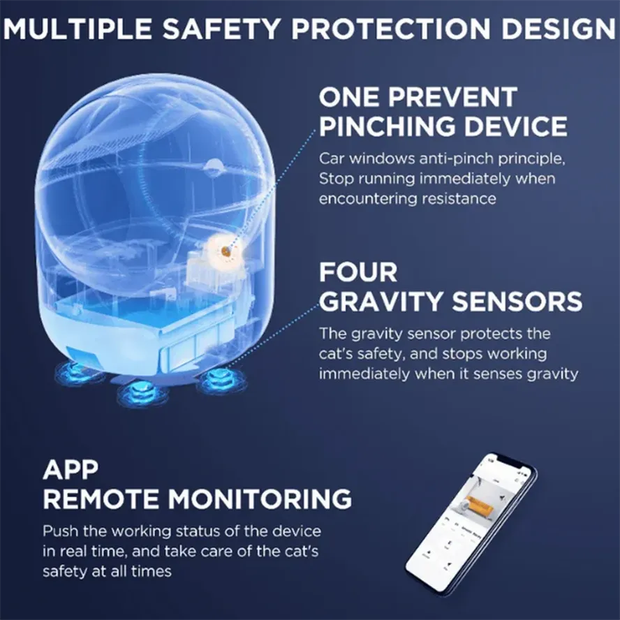 KTX-364307 Automatic Self-Cleaning Cat Litter Box with App Control