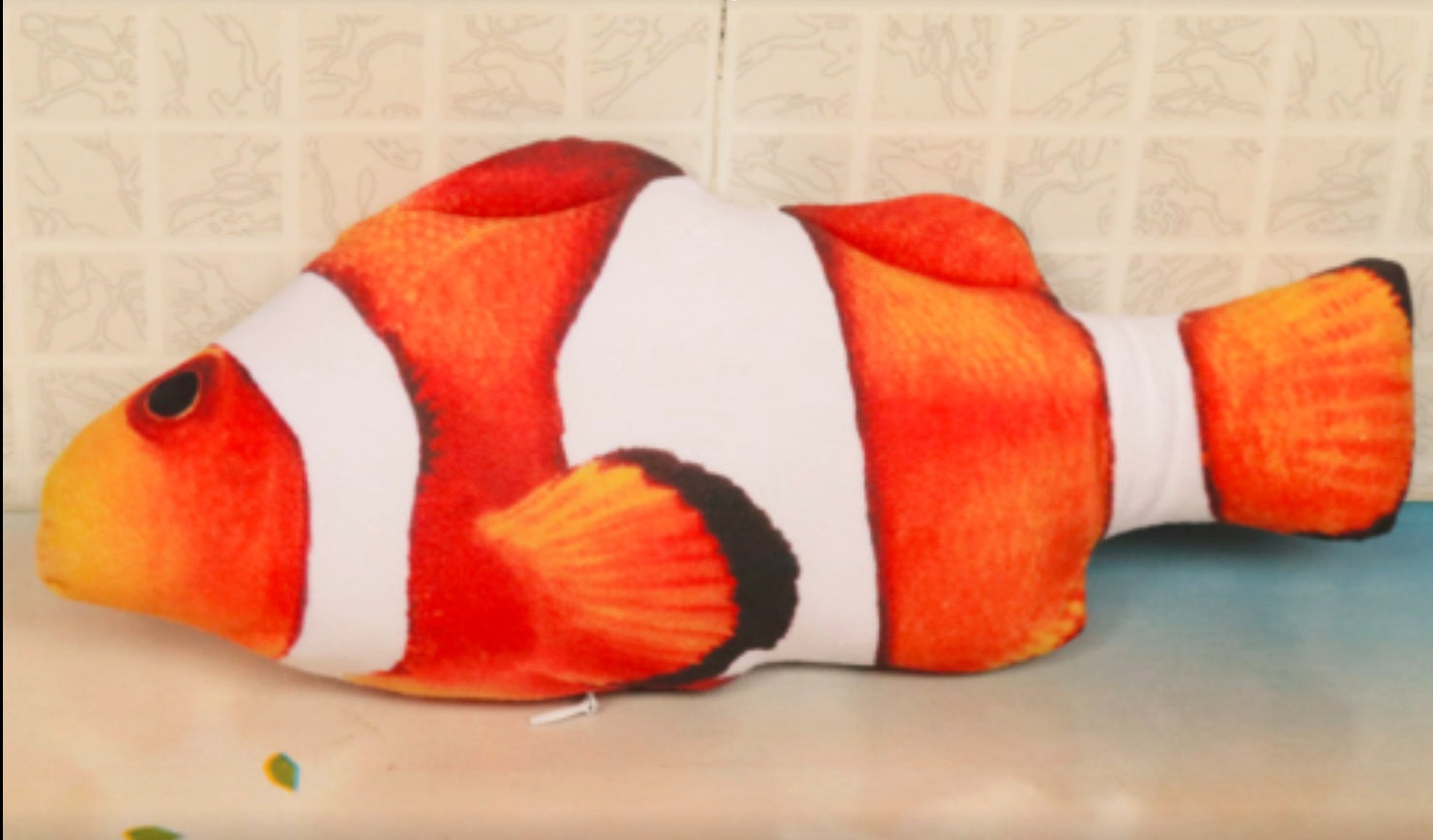 HKM-364307 Electric cat simulation jump fish usb charging jump fish cat toy
