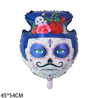 HKM-364499 18-Inch Aluminum Balloon Halloween Party Decorations - Pumpkin, Bat, Spider & More
