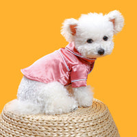 HKM-364499 Pet Pajamas for Spring and Summer in Pink, Blue, and Black - Casual Polyester Clothing for Pets, Sizes XS to XXL