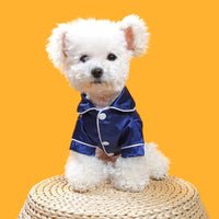 HKM-364499 Pet Pajamas for Spring and Summer in Pink, Blue, and Black - Casual Polyester Clothing for Pets, Sizes XS to XXL