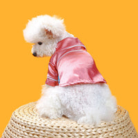 HKM-364499 Pet Pajamas for Spring and Summer in Pink, Blue, and Black - Casual Polyester Clothing for Pets, Sizes XS to XXL