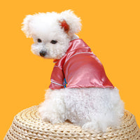HKM-364499 Pet Pajamas for Spring and Summer in Pink, Blue, and Black - Casual Polyester Clothing for Pets, Sizes XS to XXL