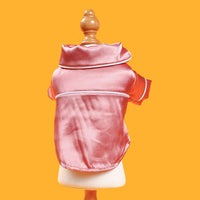 HKM-364499 Pet Pajamas for Spring and Summer in Pink, Blue, and Black - Casual Polyester Clothing for Pets, Sizes XS to XXL