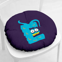 HKM-364755 Cartoon Flower Pattern Thick Plush Chair Pad for Single Seat Sofas